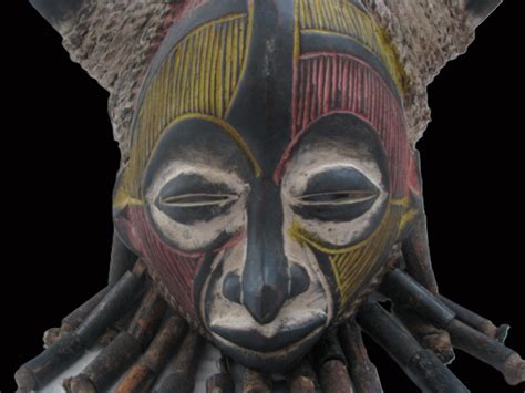 African Chokwe Tshokwe Drc Congo Mask Large Size International Delivery