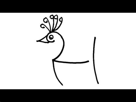 How To Draw Peacock Easy Way With Akshar How To Draw Peacock In Very