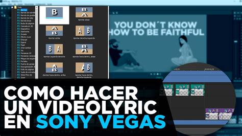 Como Hacer Un Video Lyric En Sony Vegas F Cil Y R Pido Sonyvegas