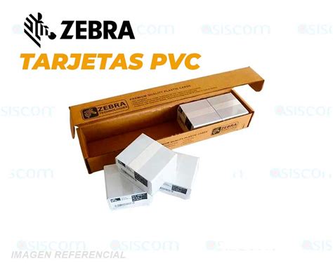 Zebra Tarjeta Plastica Grosor Mm Paqx Pvc