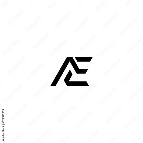 AE A E Logo Design Vector Template Stock Vector | Adobe Stock