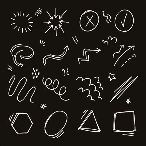 Free Vector Hand Drawn Scribble Element