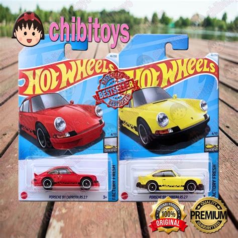 Jual HOTWHEELS PORSCHE 911 CARRERA RS 2 7 2023 2024 KUNING MERAH GT2