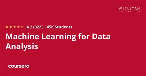 Machine Learning For Data Analysis Coursera