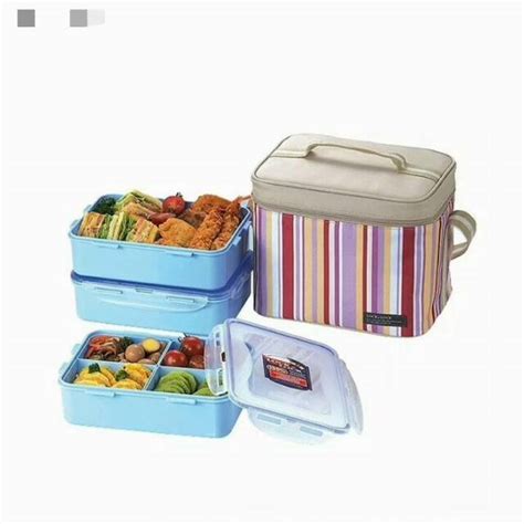 Jual Lock Lock Lunch Box Set With Bag Pink Hpl Rp Lock N Lock Lunch