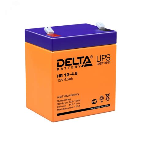 Аккумулятор HR 12В 5.8Ач артикул HR 12-5.8 DELTA - купить в Москве и РФ ...