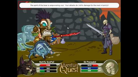 Adventure Quest Ubears Challenge Defeat The Jawless Stat Untrainer