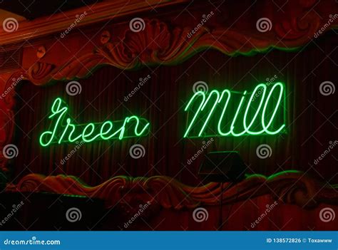 Green Mill Jazz Cafe Neon Sign Editorial Photo Image Of City Urban 138572826