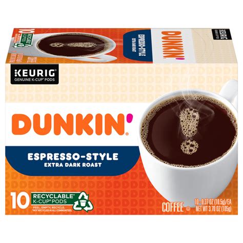 Save On Dunkin Espresso Style Extra Dark Roast Ground Coffee K Cups Order Online Delivery Giant