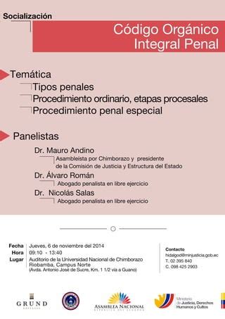 Código Orgánico Integral Penal PDF