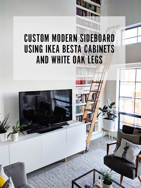 Modern Scandinavian Sideboard On A Budget Using Ikea Besta Visual