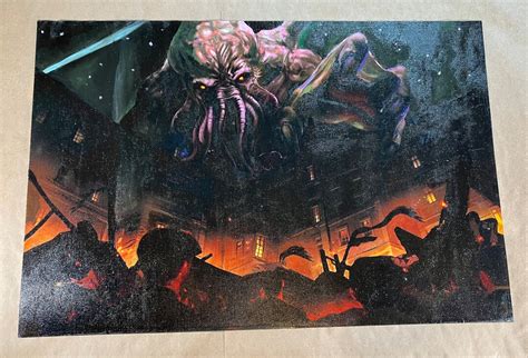 Cthulhu Fan Art Oil Painting - Etsy