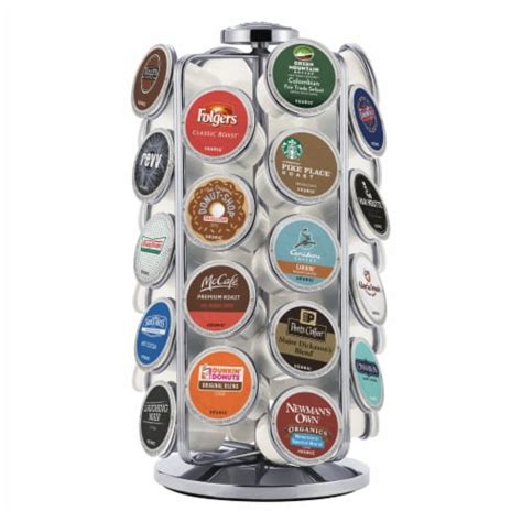 Keurig 36ct K Cup Coffee Pod Storage Carousel Chrome 1 Ct Smiths