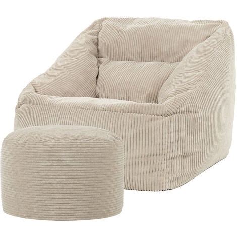 Icon Pouf Fauteuil En Velours C Tel Morgan Et Rond Repose Pieds Xxl