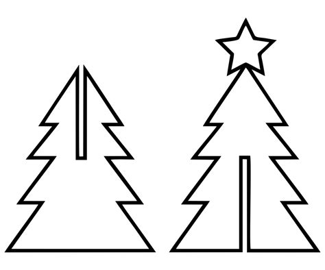 Printable 3D Paper Christmas Tree Template