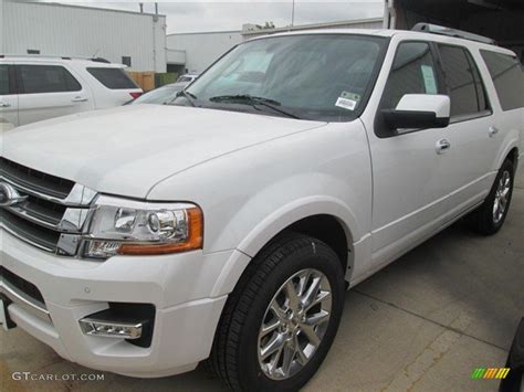 2015 White Platinum Metallic Tri Coat Ford Expedition EL Limited