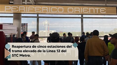 Reapertura De Cinco Estaciones Del Tramo Elevado De La L Nea Del Stc