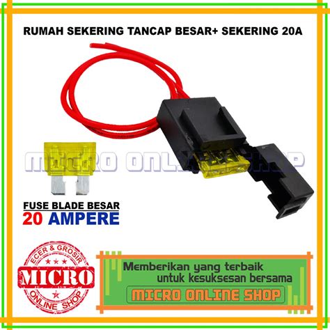 Jual Fuse Holder Blade Besar Motor Mobil Sekering Tancap Ampere