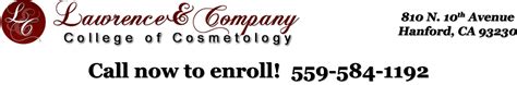 Lawrence Company College Of Cosmetology Hanford Ca