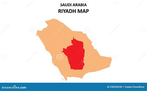 Riyadh Map Highlighted on Saudi Arabia Map. Riyadh Map on Saudi Arabia ...