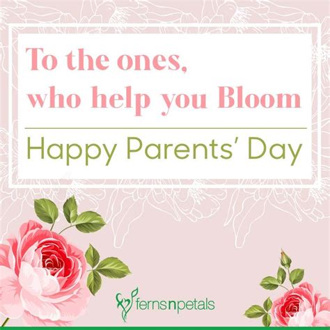 20+ Happy Parent's Day Quotes, Wishes N Messages - Ferns N Petals