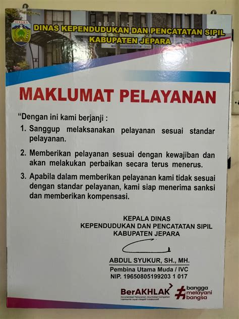 Akta Perkawinan Dinas Kependudukan Dan Pencatatan Sipil Kabupaten Jepara