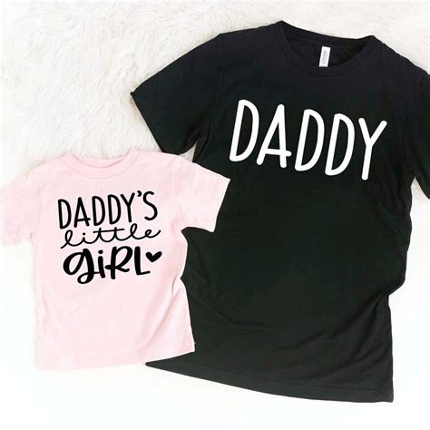 Daddy Daddys Girl Matching Shirts Father Daughter Etsy