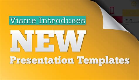 Visme Introduces New Presentation Templates