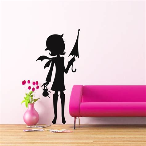 Stickers De Silhouettes Et Personnages Sticker Silhouette Fillette