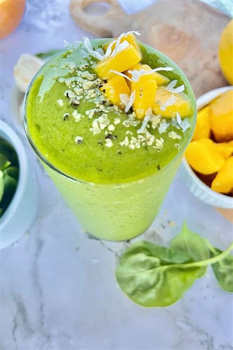 Mango Spinach Smoothie Thrive With Janie