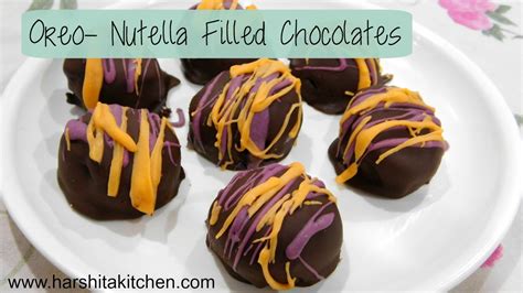 3 Ingredients Oreo And Nutella Filled Chocolate Balls Oreo Cookie Balls