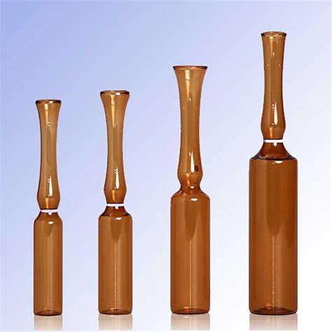 Amber Borosilicate Glass Ampoule Medical Cosmetic Use China Glass