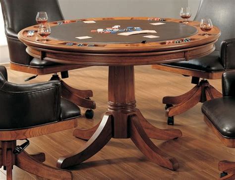 Park View Game Table In Medium Brown Oak Hillsdale Furniture