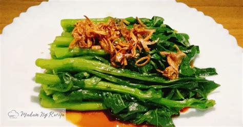 Steamed Choy Sum - Madam Ng Recipe