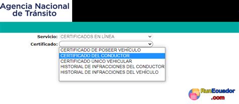 Certificado Del Conductor Ant