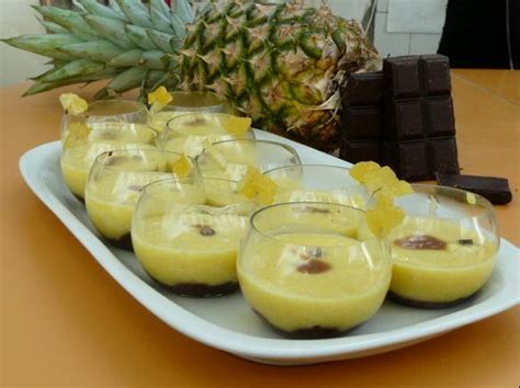 Mousse Ananas Sur Mousse Chocolat Par Charlotte Une Recette De Fan