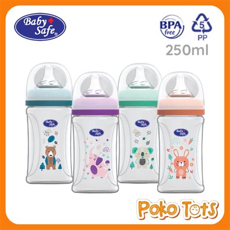 Jual Baby Safe Wide Neck Bottle 250ml Botol Susu Bayi Wideneck Bottle