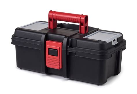 Hyper Tough Inch Tool Box Plastic Tool And Hardware Storage Black