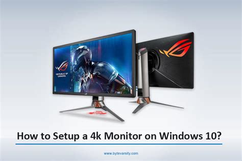 How To Setup A 4k Monitor On Windows 10? | Steps Guide