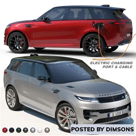 Vehicles, cars Range Rover Sport hybrid PHEV 2023 - 3D Model » AVAXGFX