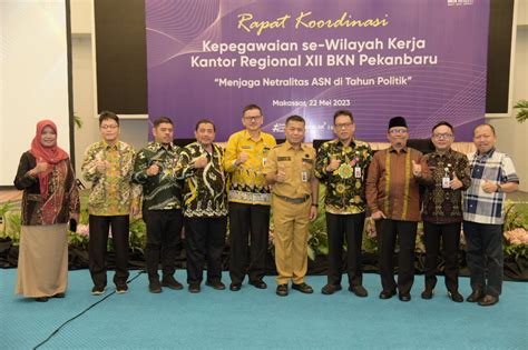 Bupati Bengkalis Hadiri Rakor Kepegawaian Menjaga Netralitas Asn Di Tahun Politik