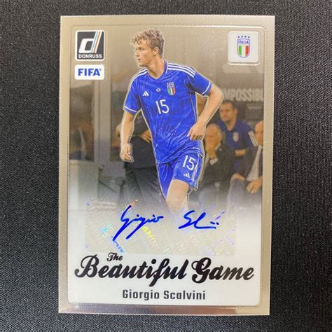 Panini Donruss Soccer Giorgio Scalvini Beautiful Game Auto