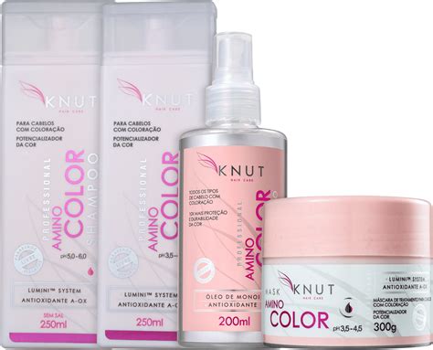 Kit Knut Amino Color 4 Produtos Beleza Na Web