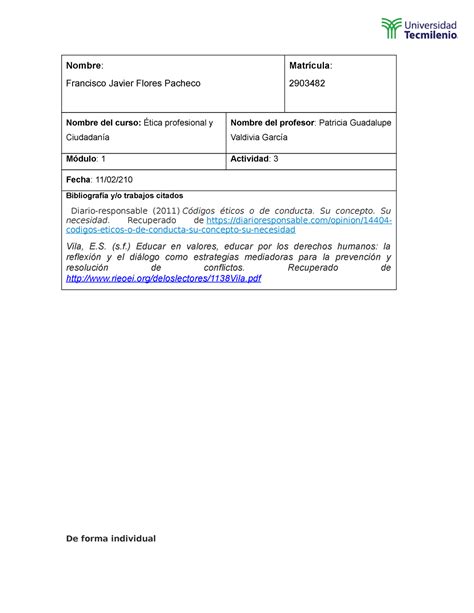 Actividad 3 Etica y Ciudadania Ética profesional y ciudadanía