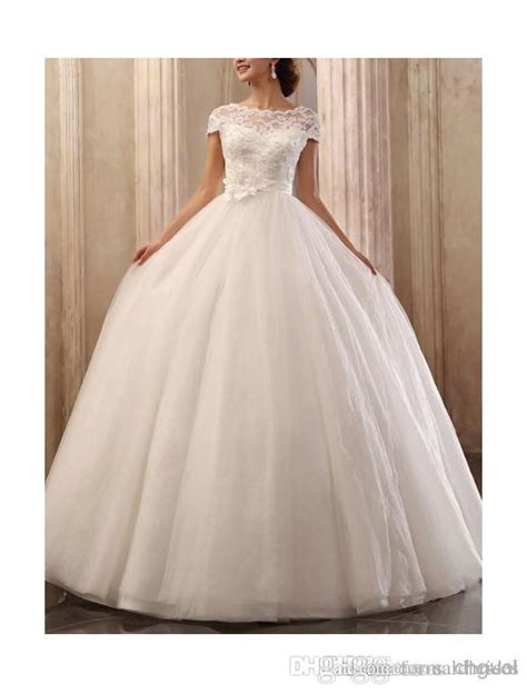 Discount Collection Ball Gown Wedding Dress Sequins Bateau Neck