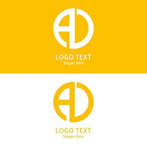 Vetor De Design De Logotipo De Carta Ad Vetor Premium