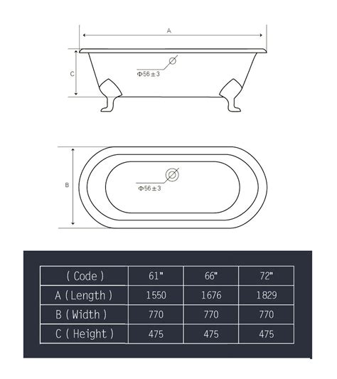 Double Ended Gusseisen Bad Deck Wasserhähne Abfall Falle Set 1700