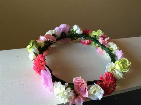 Silk Flower Head Crown For Bride