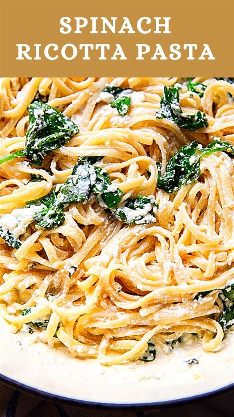 Spinach Ricotta Pasta Artofit