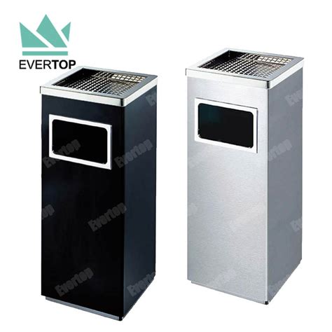 Db 34b Portable Stainless Steel Square Indoor Dustbin Bin Wasteblack